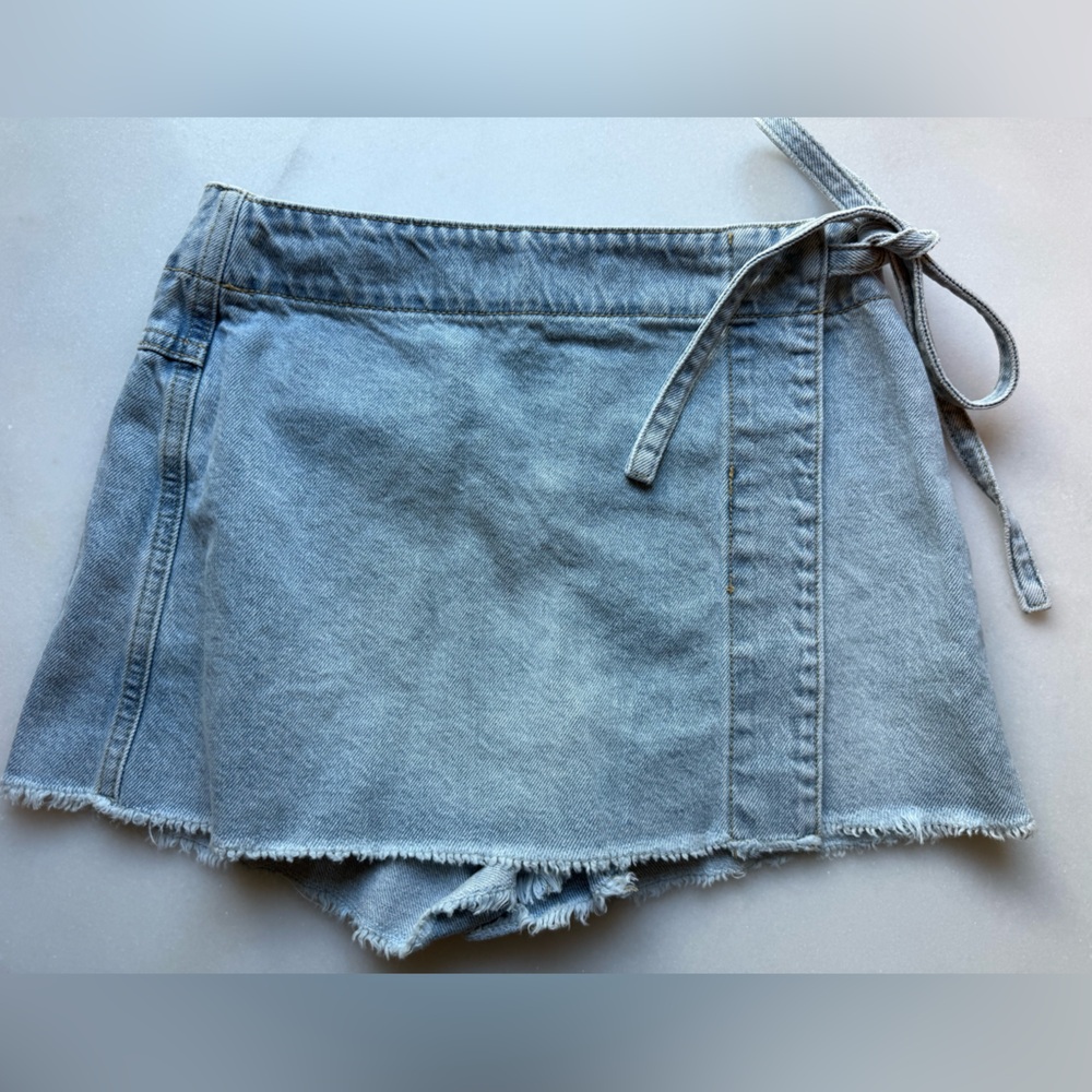 Altar'd State Blue Denim Skirt